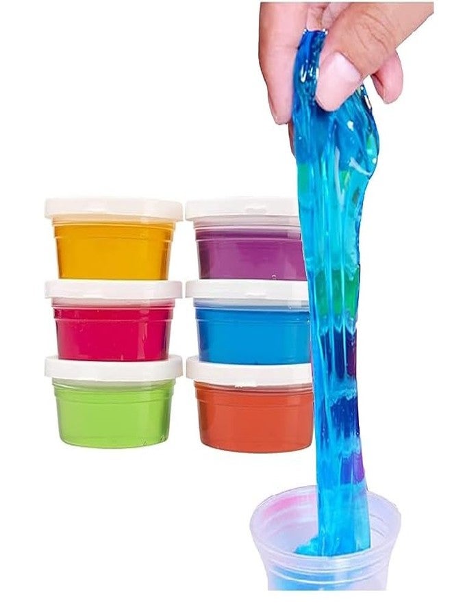 Freedy Slime for Kids 6 Pcs Crystal Slime Multicolor Putty Toy for Kids Clay and Slimes Stress Relief Toy for Kids Best Gift Mud Slime C